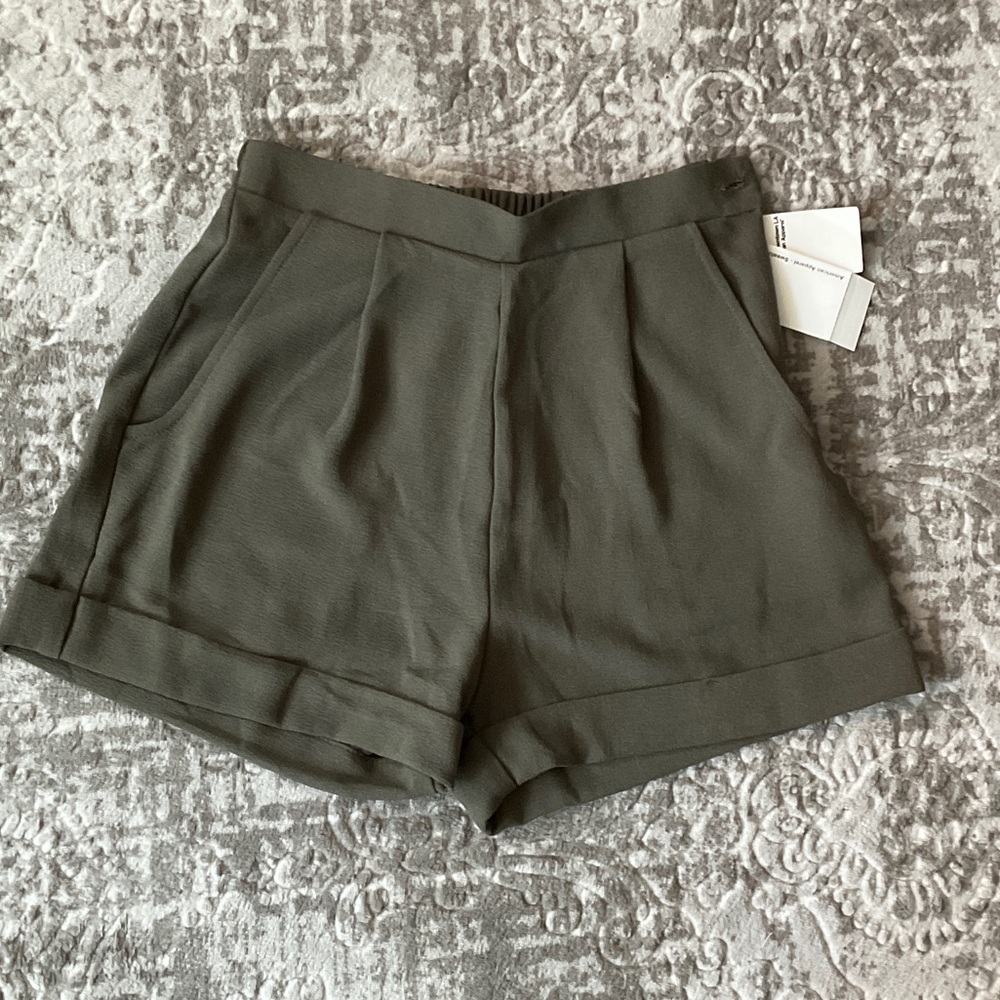 High Waist Olive Women's Shorts